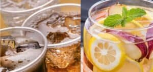 limit sugary drinks replace with fruit infused water